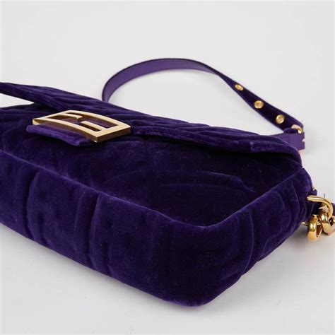 fendi velvet bag strap|fendi baguette pouch.